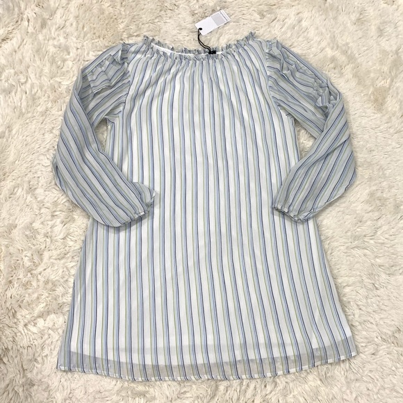 🆕 LOVERICHE Shift Dress Women’s MEDIUM Striped - Picture 2 of 4